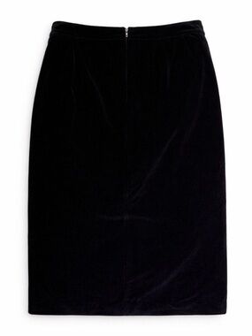 Armani Collezioni Black Velvet Pencil Skirt